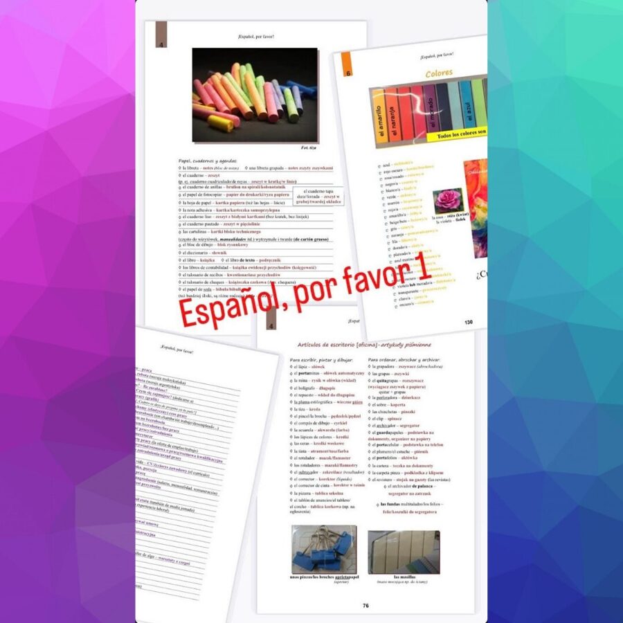  ¡Español, por favor! 1 - versión electrónica 300 stron e-book PDF (A2-C2)