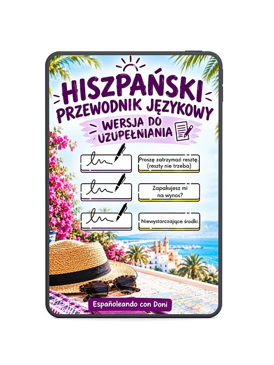 Hiszpański przewodnik językowy – wersja do uzupełniania